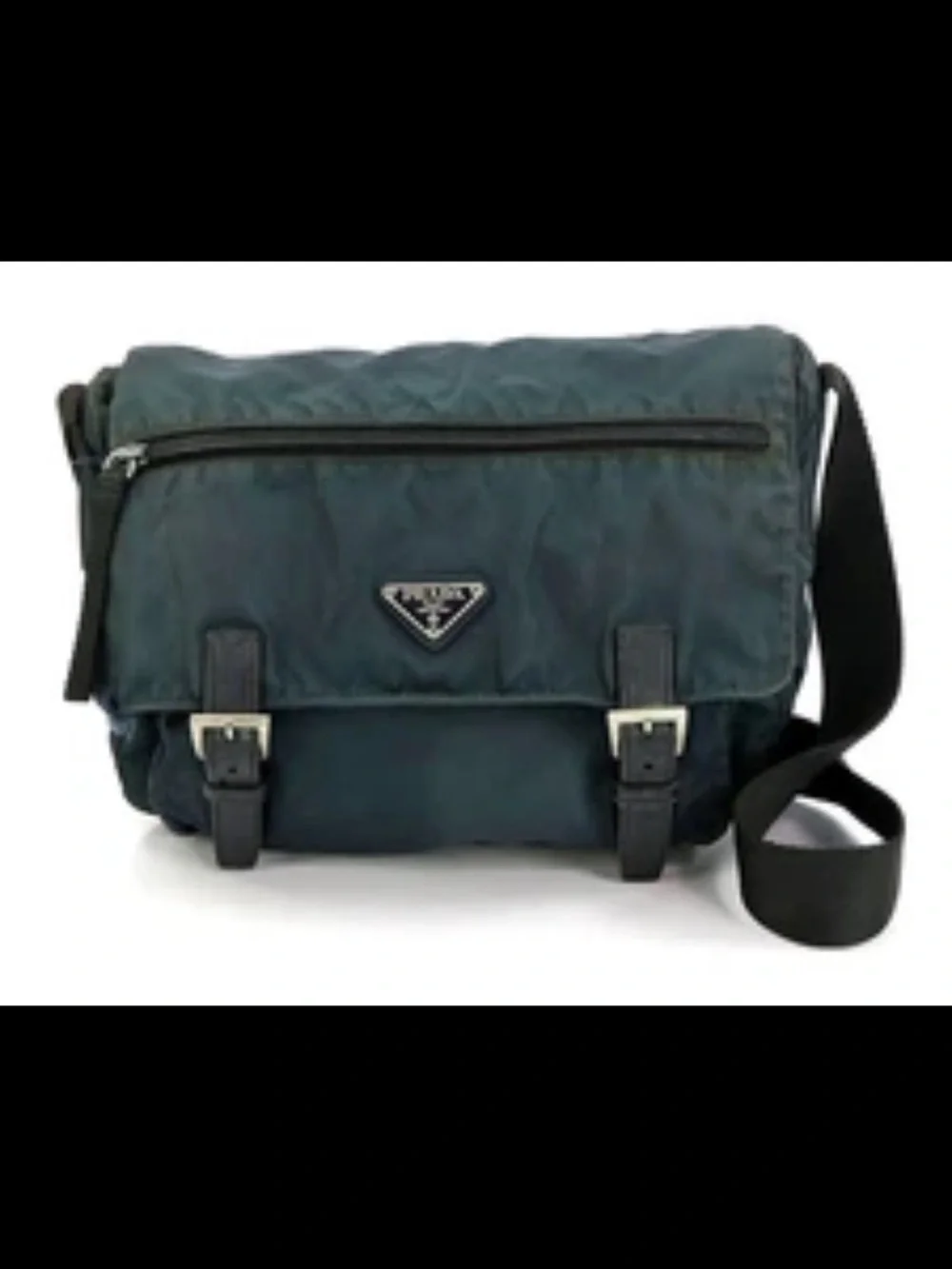 Prada Navy Messenger Bag for Men